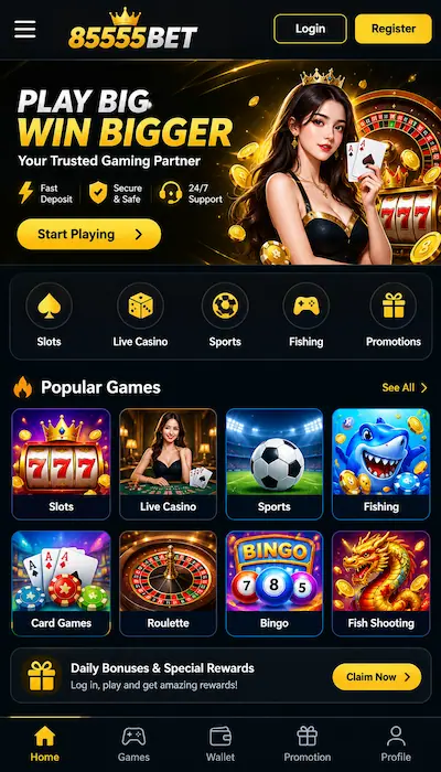 85555 Bet Game Dashboard image